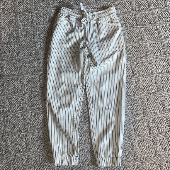 Loft Outlet Pants - LOFT Womens Joggers Pants Size XS Cotton Blend Drawstring Cream 26" Inseam EUC